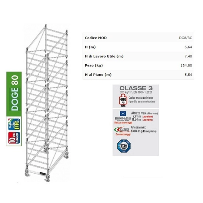 Vendita online Trabattello Doge80 DG8/3CIT